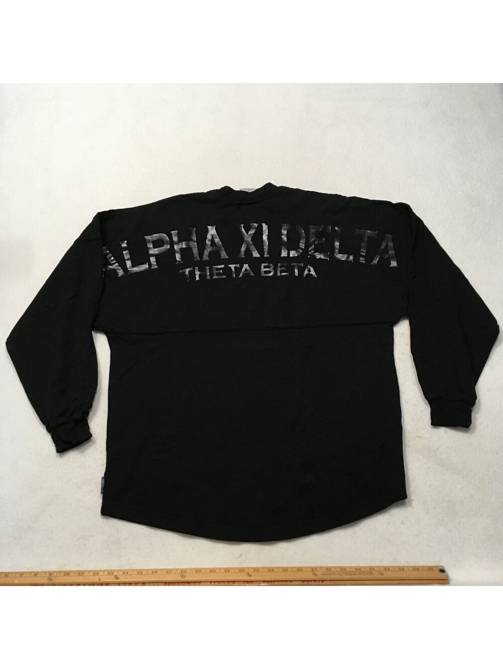 Mens Spirit Jersey Medium Black Long Sleeve M Alpha Delta Theta Beta